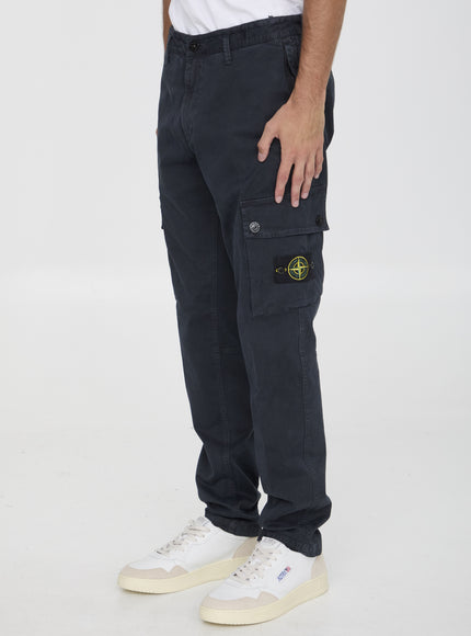 Stone Island men's slim fit pants side view