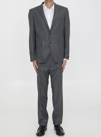 Tagliatore Two-piece Suit In Gray Virgin Wool