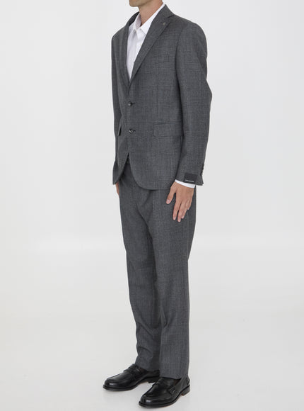 Tagliatore Two-piece Suit In Gray Virgin Wool