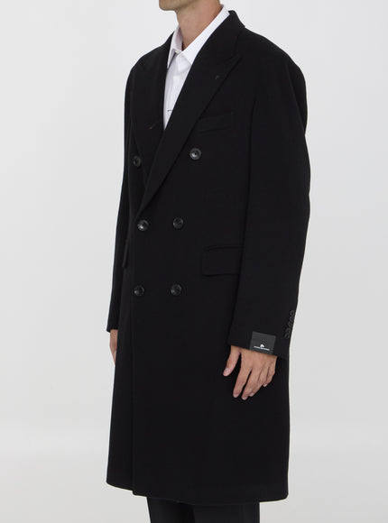 Tagliatore Double-breasted London Coat angled view