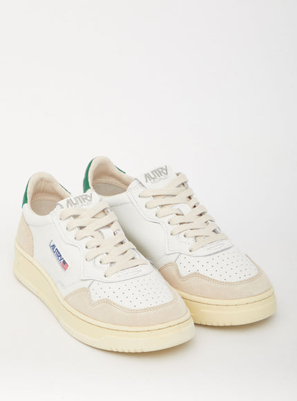 Autry Medalist Sneakers with Green Heel