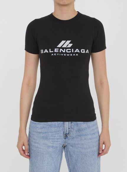 Balenciaga Activewear T-shirt in Black - Ellie Belle