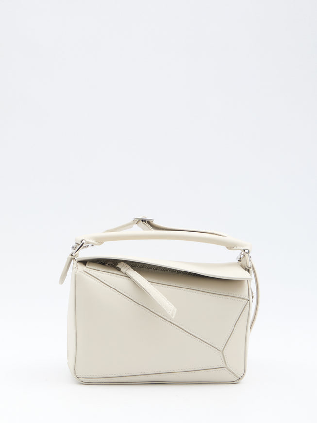 Loewe Small Puzzle Bag In White