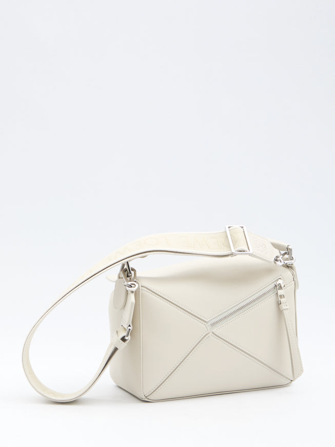 Loewe Small Puzzle Bag In White