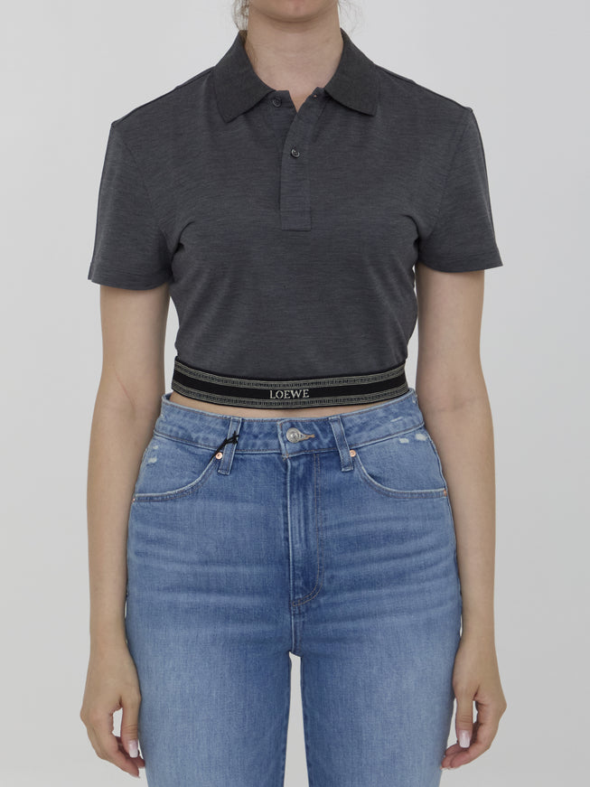 Loewe Cropped Polo Shirt