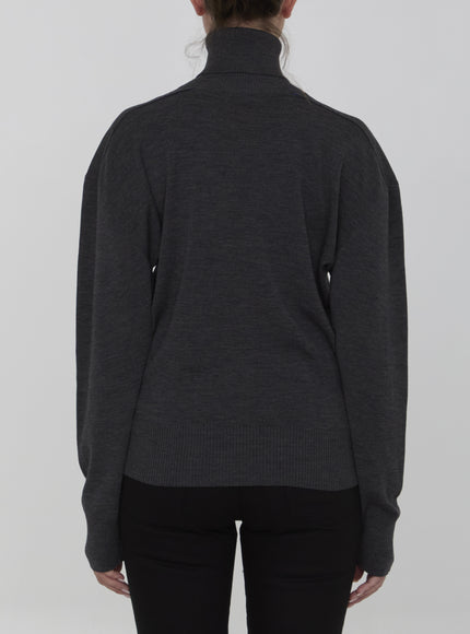 Burberry Gray Wool Jumper Sweater