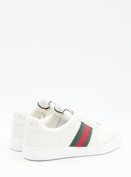 Gucci Screener Sneakers In White