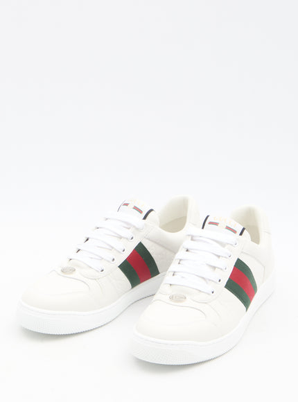 Gucci Screener Sneakers In White