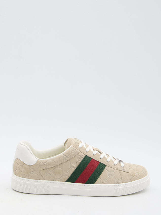 Gucci Ace Sneakers In Beige