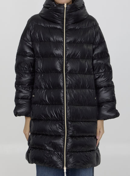 Herno Matilde Down Jacket In Black Nylon