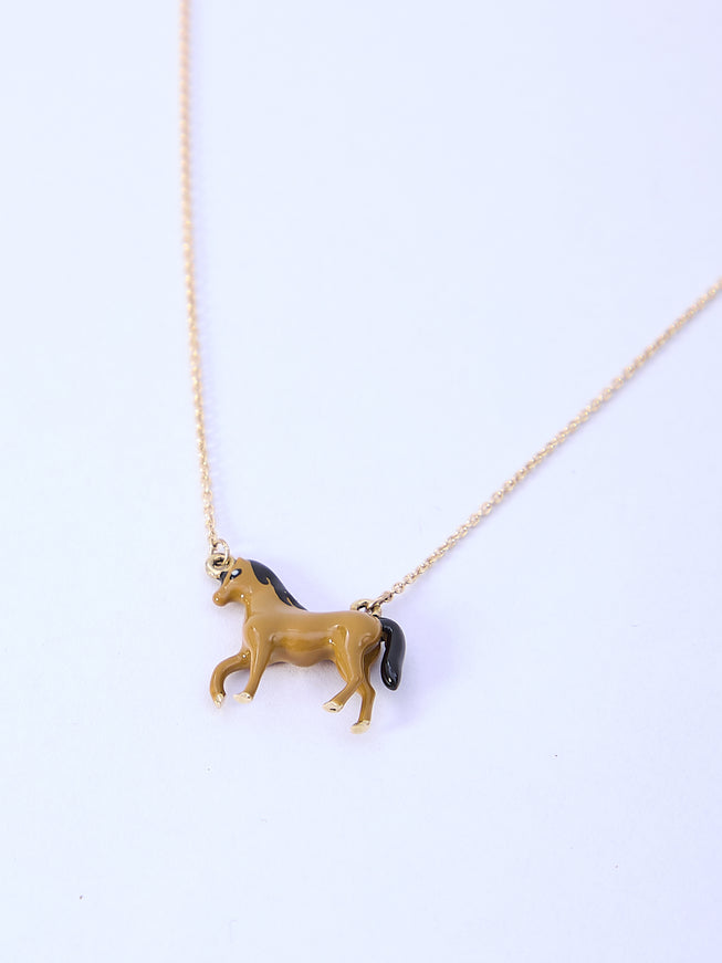 Aliita Caballo Yellow Gold Necklace