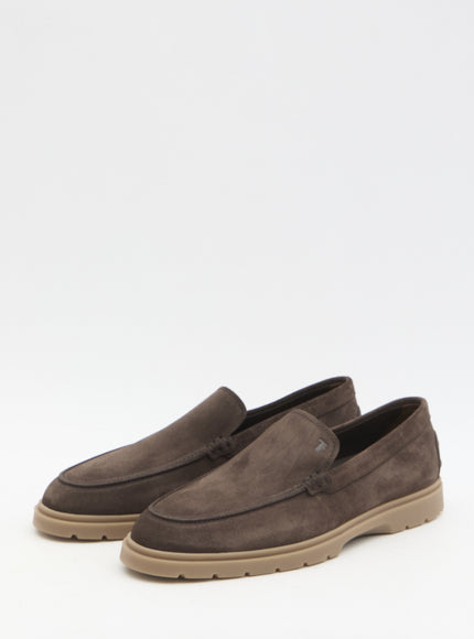 Tod's Suede Loafers in Brown