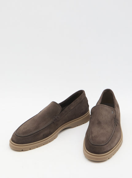 Tod's Suede Loafers in Brown