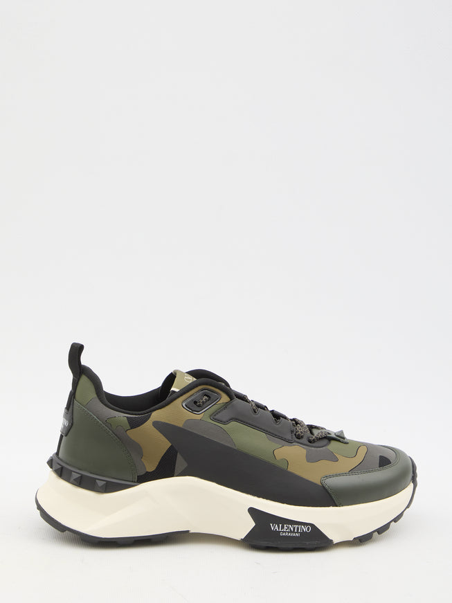 Valentino Garavani Low Top True Act Camouflage Sneakers