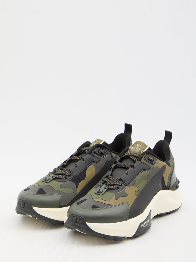 Valentino Garavani Low Top True Act Camouflage Sneakers