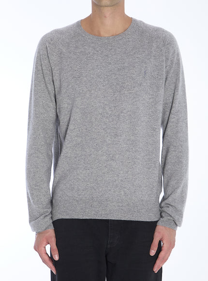 Saint Laurent Cassandre Sweater In Gray