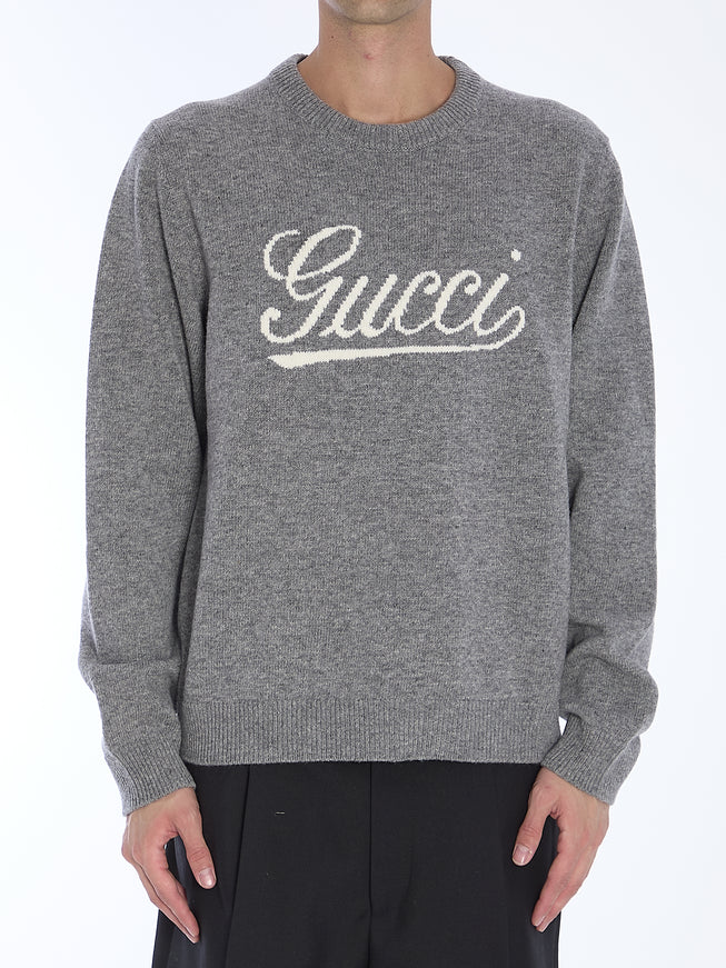 Gucci Sweater With Gucci Intarsia