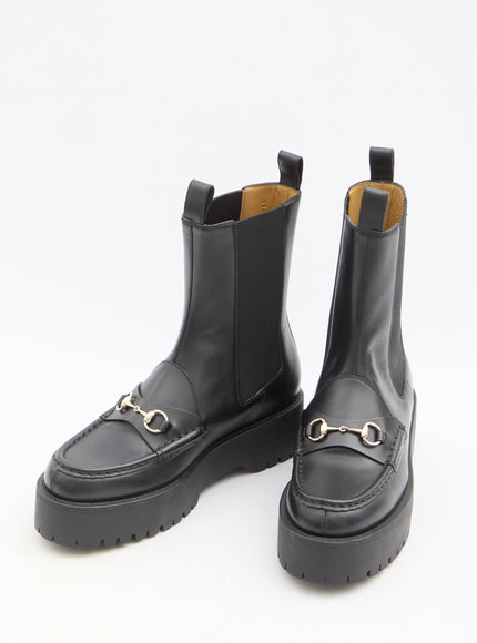 Gucci 45mm Horsebit Leather Boots