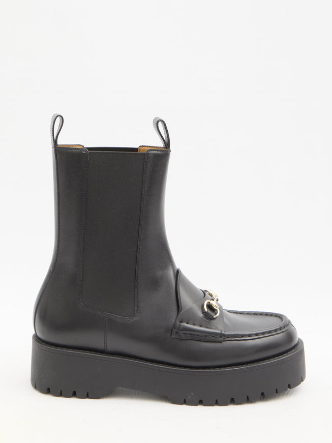 Gucci 45mm Horsebit Leather Boots