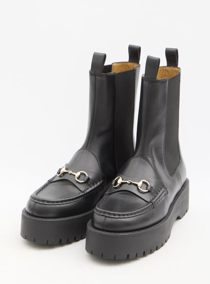 Gucci 45mm Horsebit Leather Boots