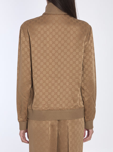 Gucci GG Jacquard Zip-up Sweatshirt