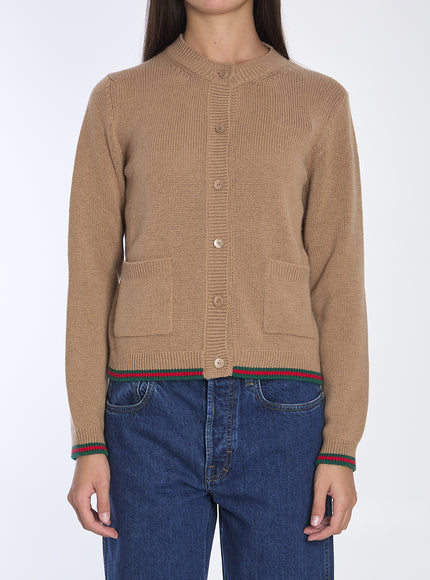 Gucci Cardigan With Web Trims