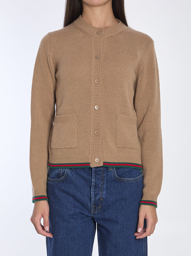 Gucci Cardigan With Web Trims