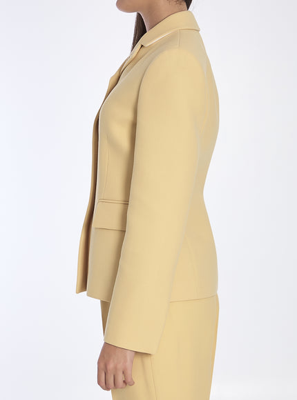 Gucci Embroidered Grain De Poudre Wool Blazer