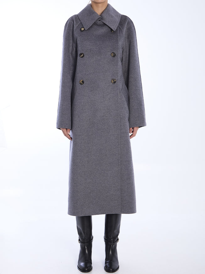 Loewe Double-breasted Wool-Cashmere Coat