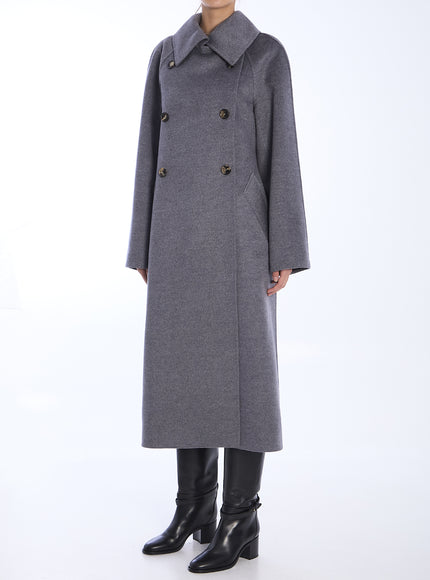 Loewe Double-breasted Wool-Cashmere Coat