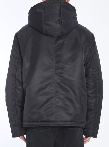 Loewe Hooded Jacket in Black Nylon