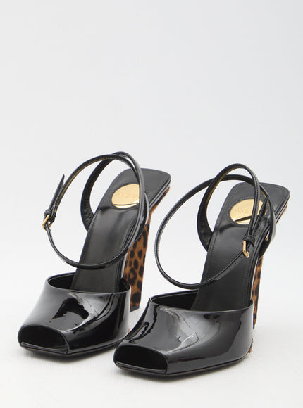 Saint Laurent La Scandale Wedge Sandals