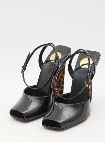 Saint Laurent La Scandale Wedge Sandals