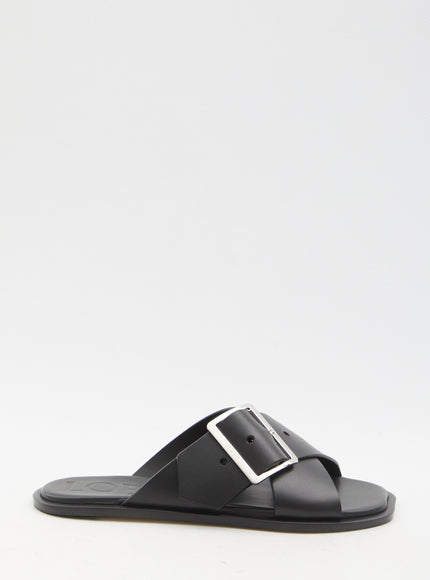 Loewe Petal Belt Leather Sandals