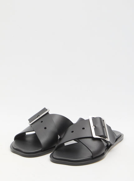 Loewe Petal Belt Leather Sandals