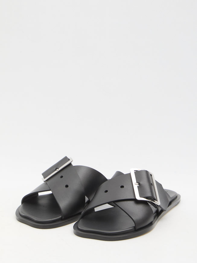 Loewe Petal Belt Leather Sandals