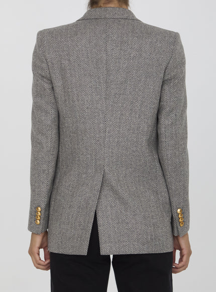 Tagliatore Berta gray jacket back view