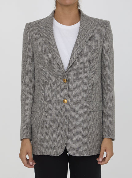 Tagliatore Berta gray jacket front view