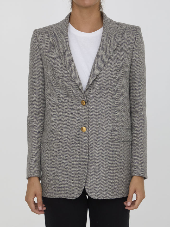 Tagliatore Berta gray jacket front view