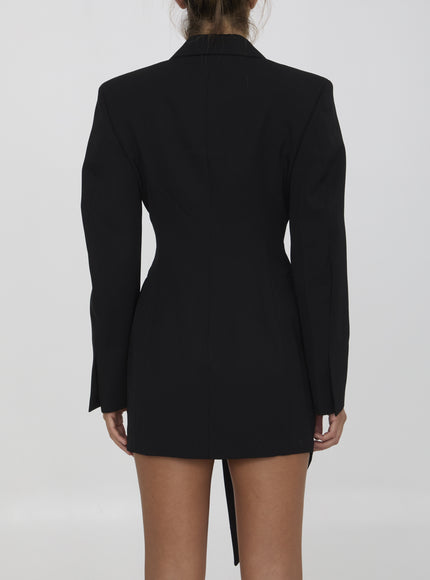 Alexander Wang asymmetric minidress blazer back view