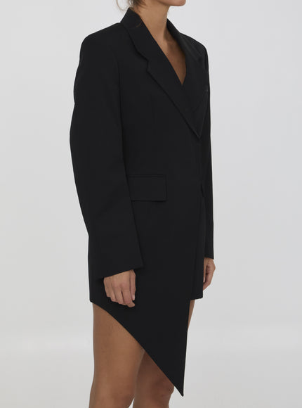 Alexander Wang asymmetric minidress blazer side angle