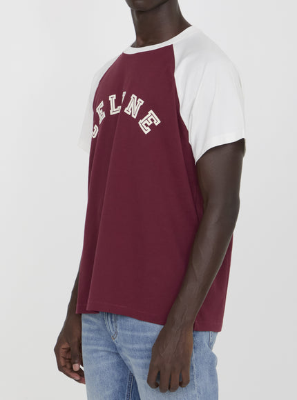 Celine Logo Celine T-shirt In Red