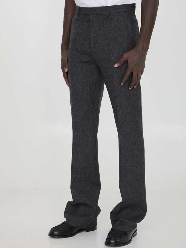 Dior Homme Flare Pleated Pants