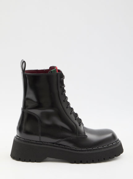 Gucci Ankle Boots With Web Detail