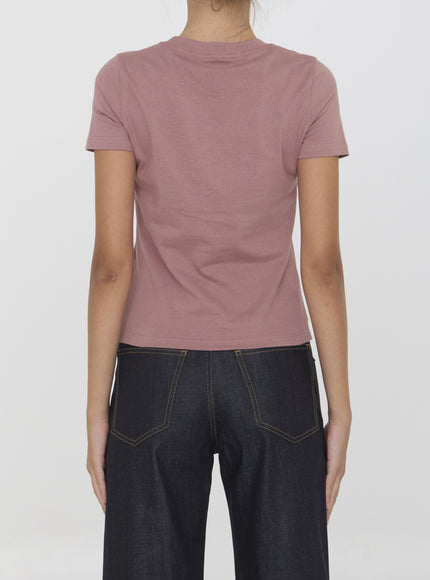 Chloe Logo Pink Jersey T-shirt