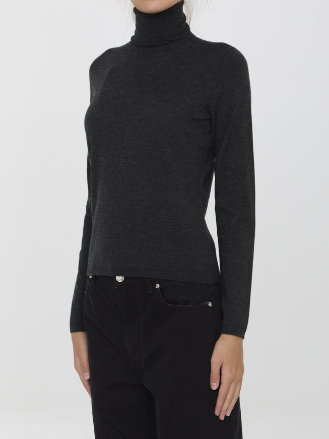 Max Mara Adda Turtleneck Sweater In Dark Gray