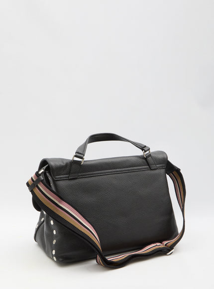 Zanellato Postina Daily M Bag in Black Leather With Two Straps