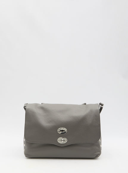 Zanellato Postina Daily M Bag In Gray Leather