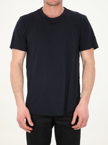 James Perse Cotton T-shirt In Navy Blue