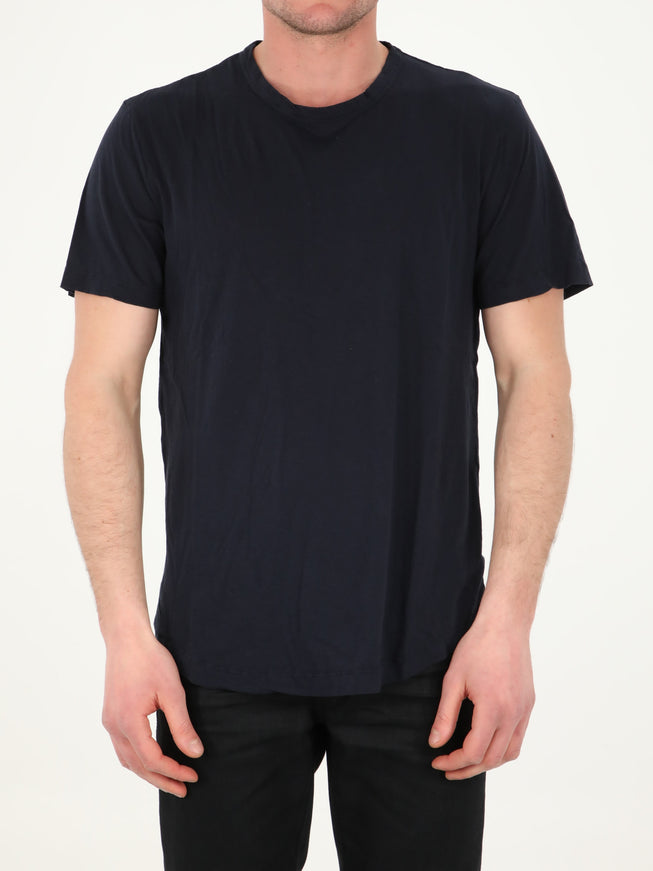 James Perse Cotton T-shirt In Navy Blue